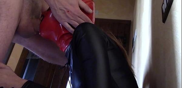  Laura On Heels wears leather body, boots over the knees and pantyhose. Rough blowjob and massive creampie. Laura On Heels wears leather body, boots over the knees and pantyhose. Rough blowjob and massive creampie